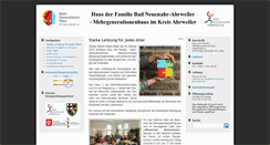 Desktop Screenshot of mehrgenerationenhaus-bnaw.de